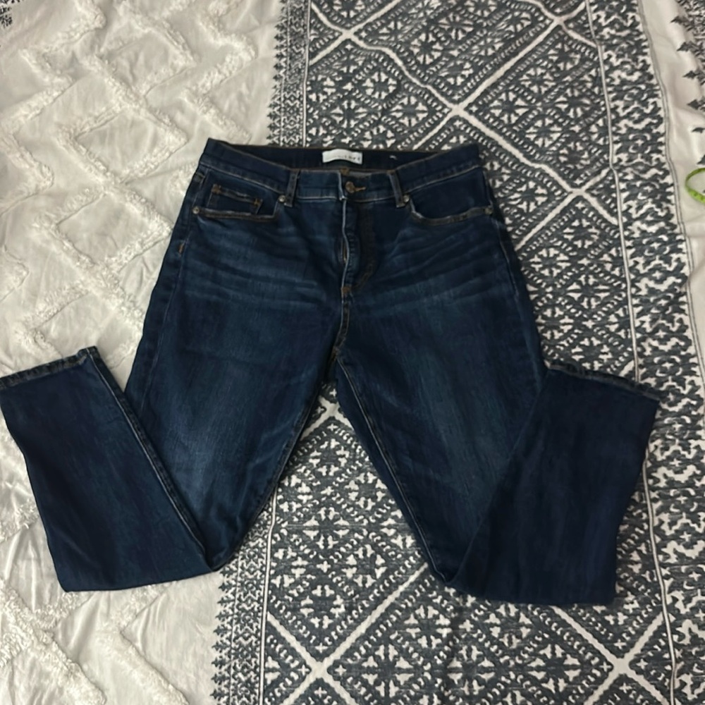 Loft blue jeans.